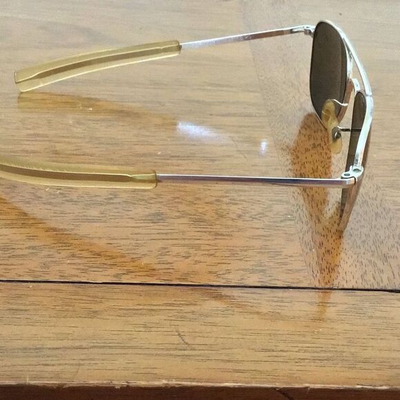 Vintage American Optical 12K GF 5 1/2 Gold Filled Pilot Aviator Sunglass Frames - Picture 4 of 8